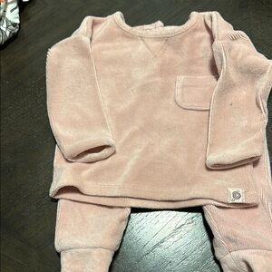 Pink Baby Outfit with Pocket